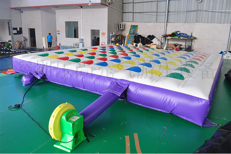 充氣扭扭樂充氣手腳并用氣墊床五顏六色游戲活動(dòng)手忙腳亂氣模玩具